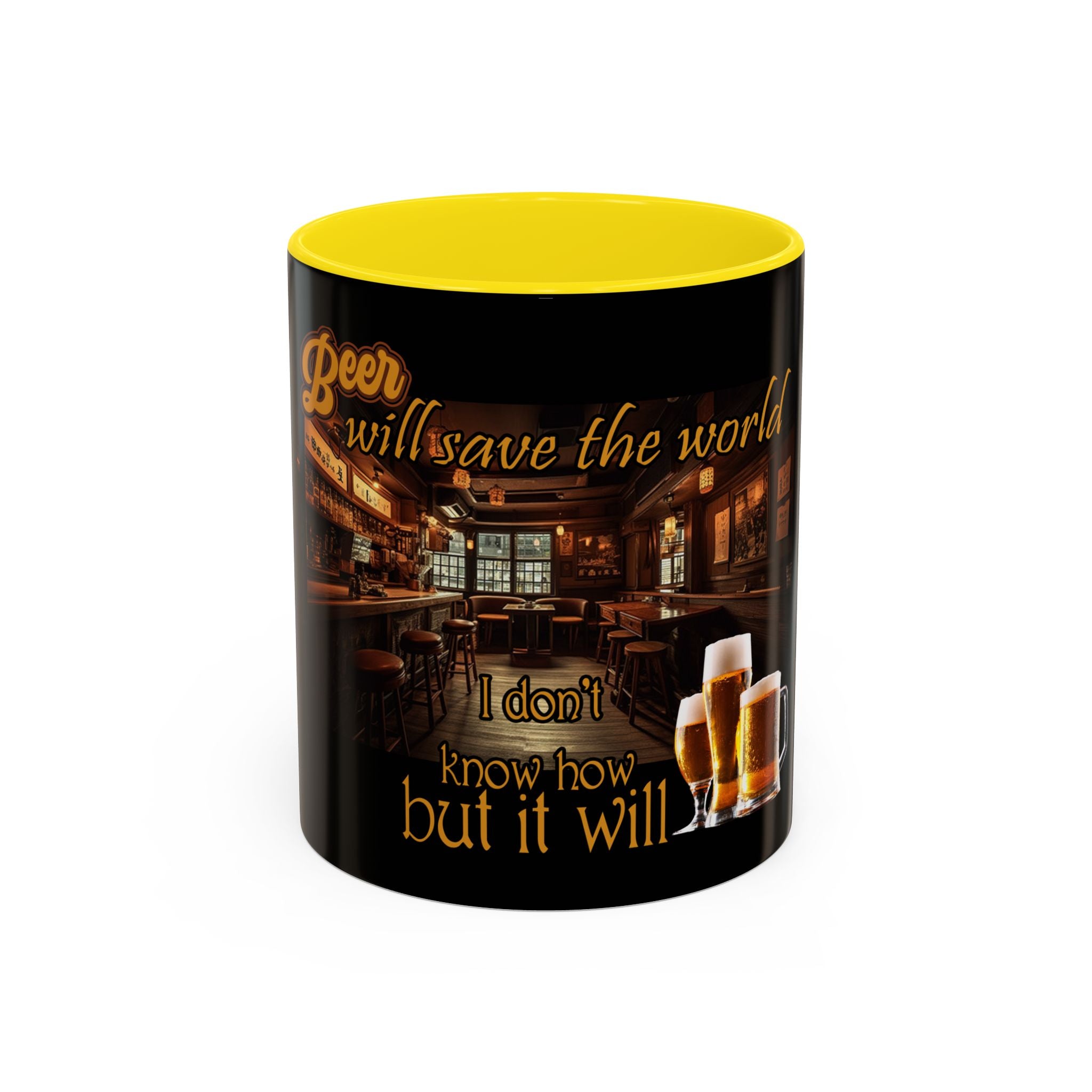 Beer Will Save The World / Accent Coffee Mug 11/15oz