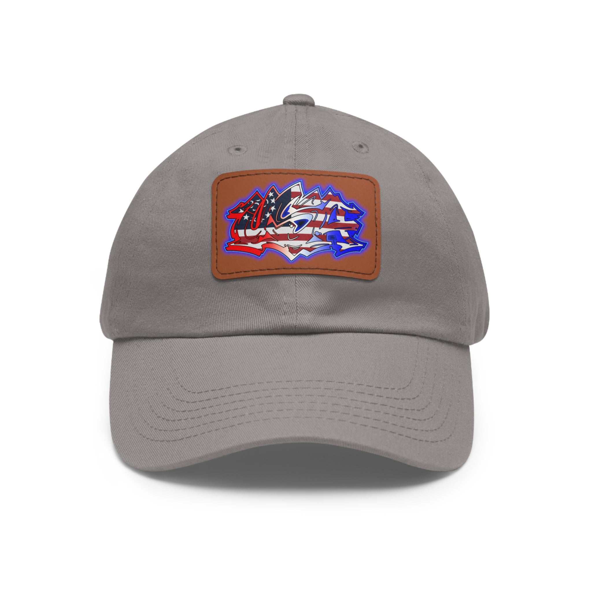 USA Graffiti / Leather Patch Hat