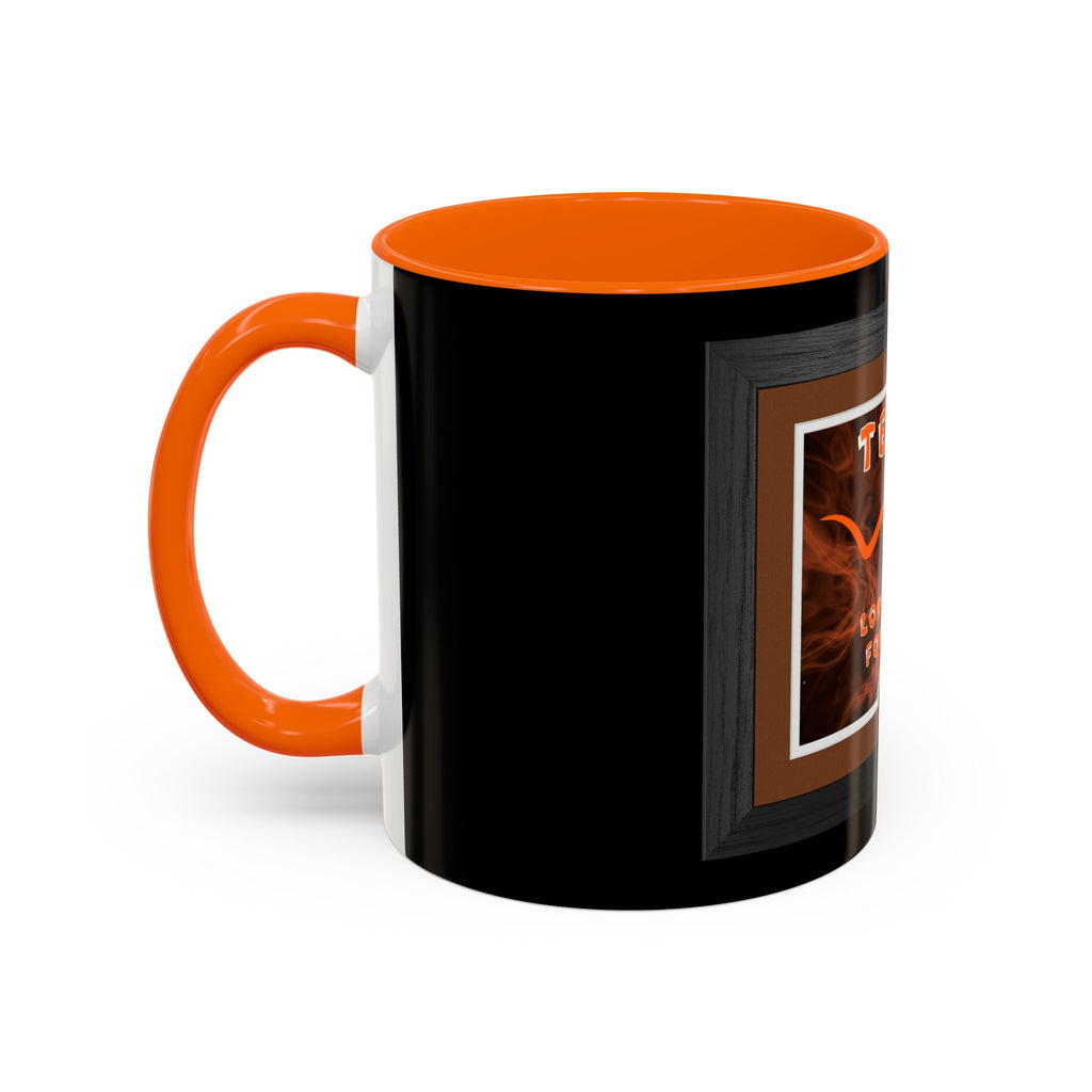Texas Longhorns Framed / Accent Coffee Mug 11/15oz