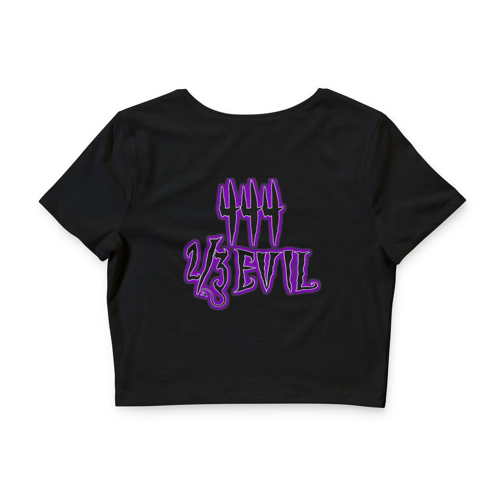2/3 Evil Gothic Purple F&B / Crop Tee