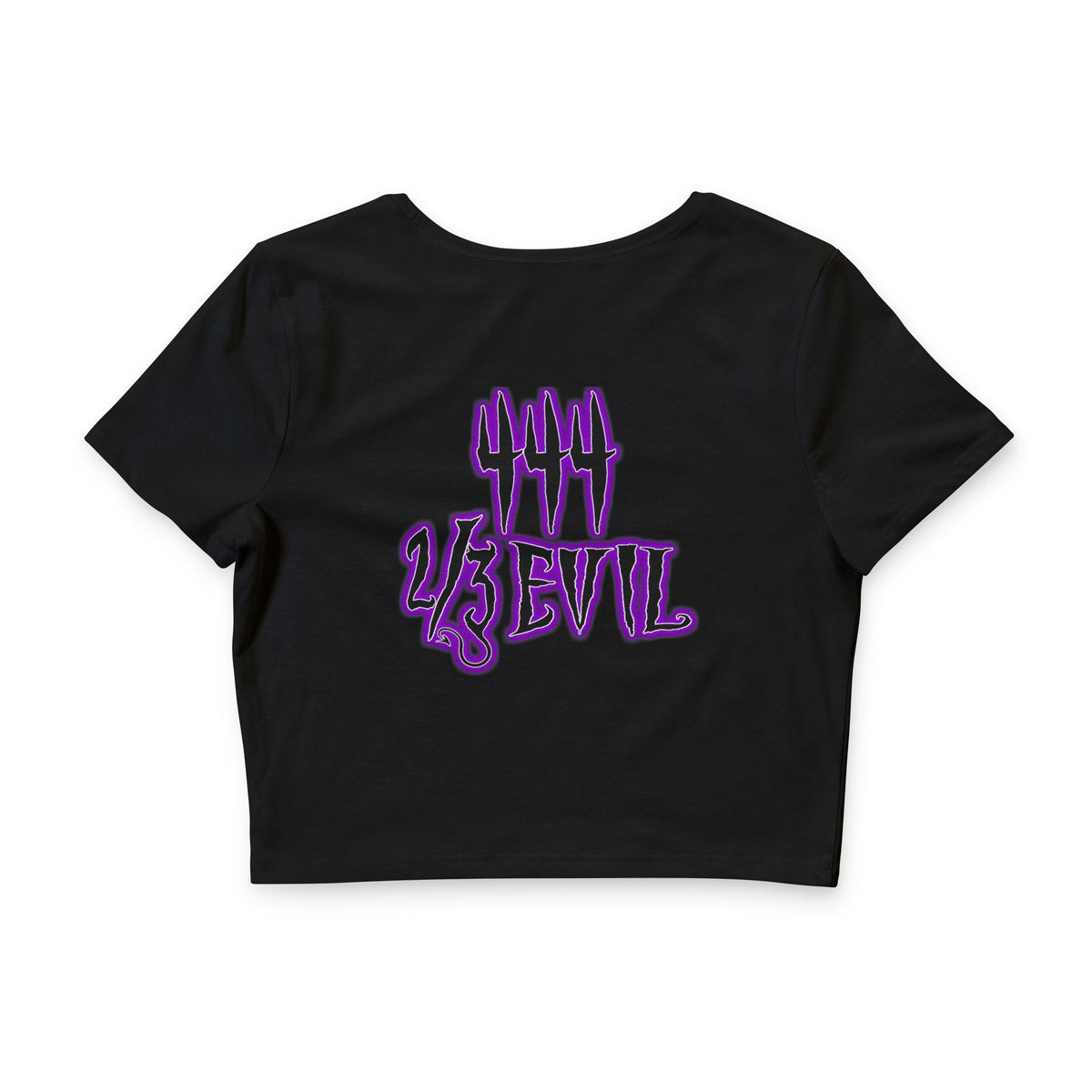 2/3 Evil Gothic Purple F&B / Crop Tee