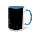 2/3 Evil Gothic Purple Script / Accent Coffee Mug 11/15oz