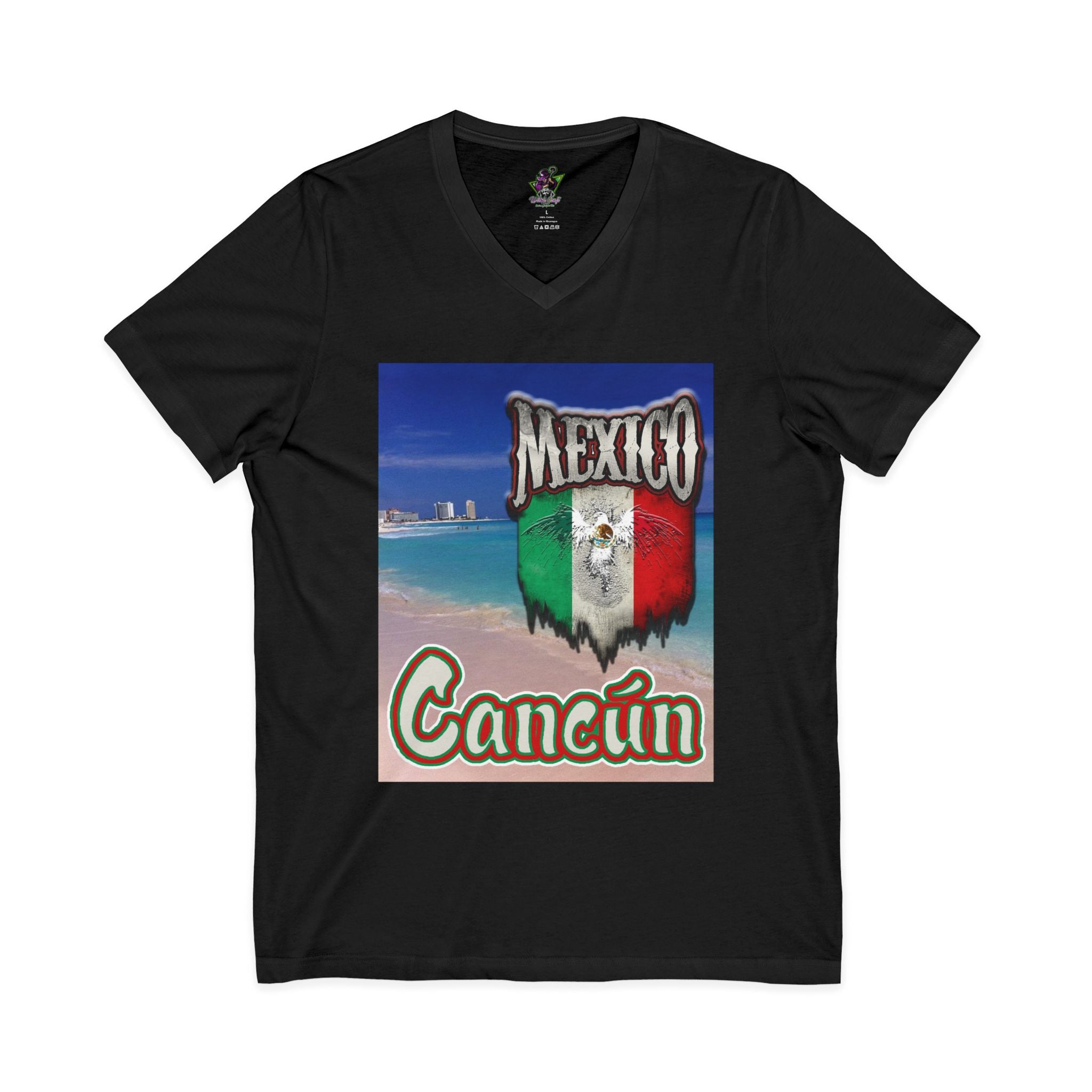 Cancún Mexico Beach / V-Neck Tee