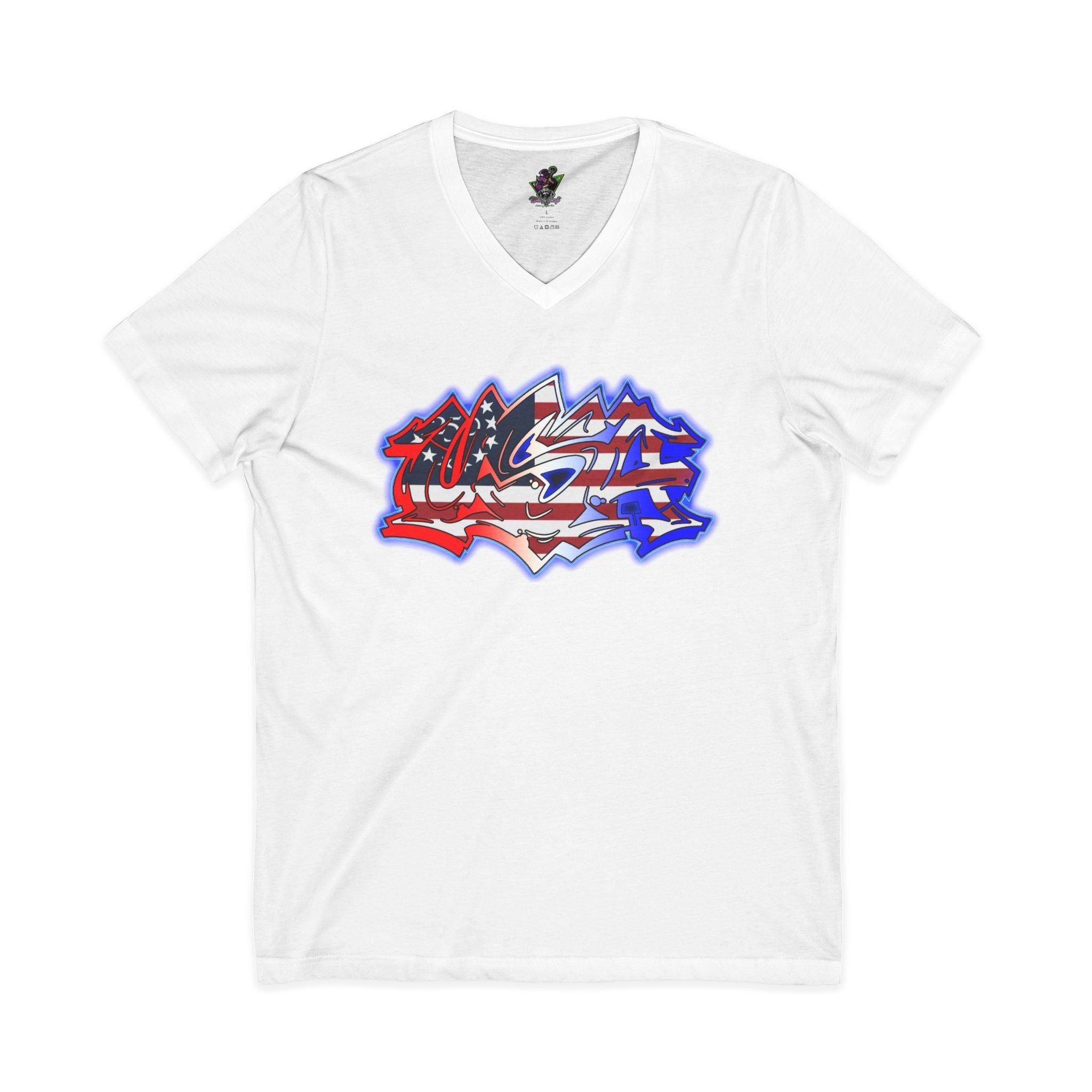 USA Graffiti / V-Neck Tee