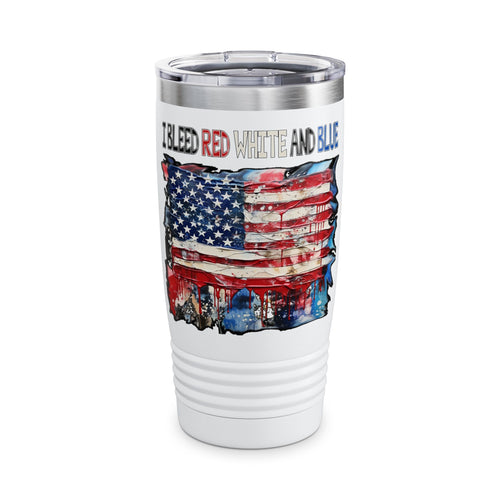 Bleed Red White & Blue / Insulated Tumbler 20oz