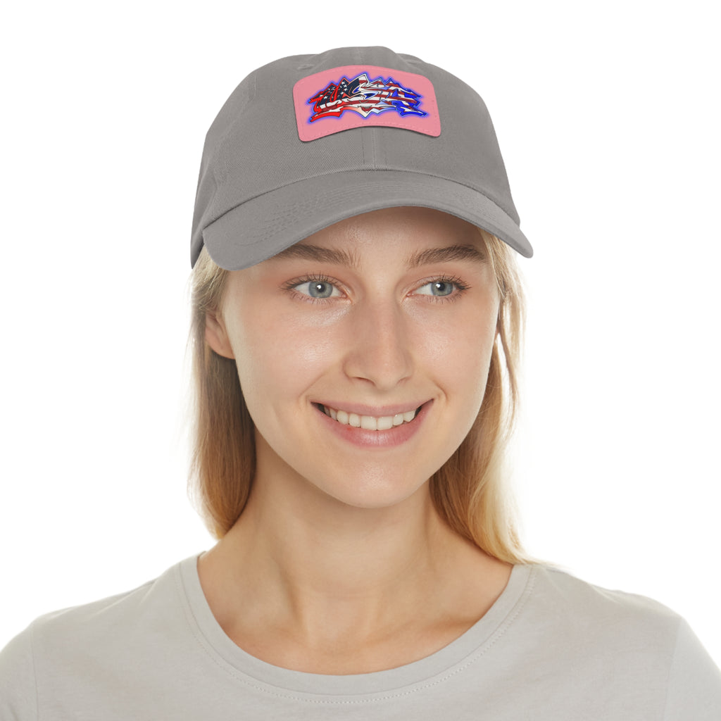 USA Graffiti / Leather Patch Hat