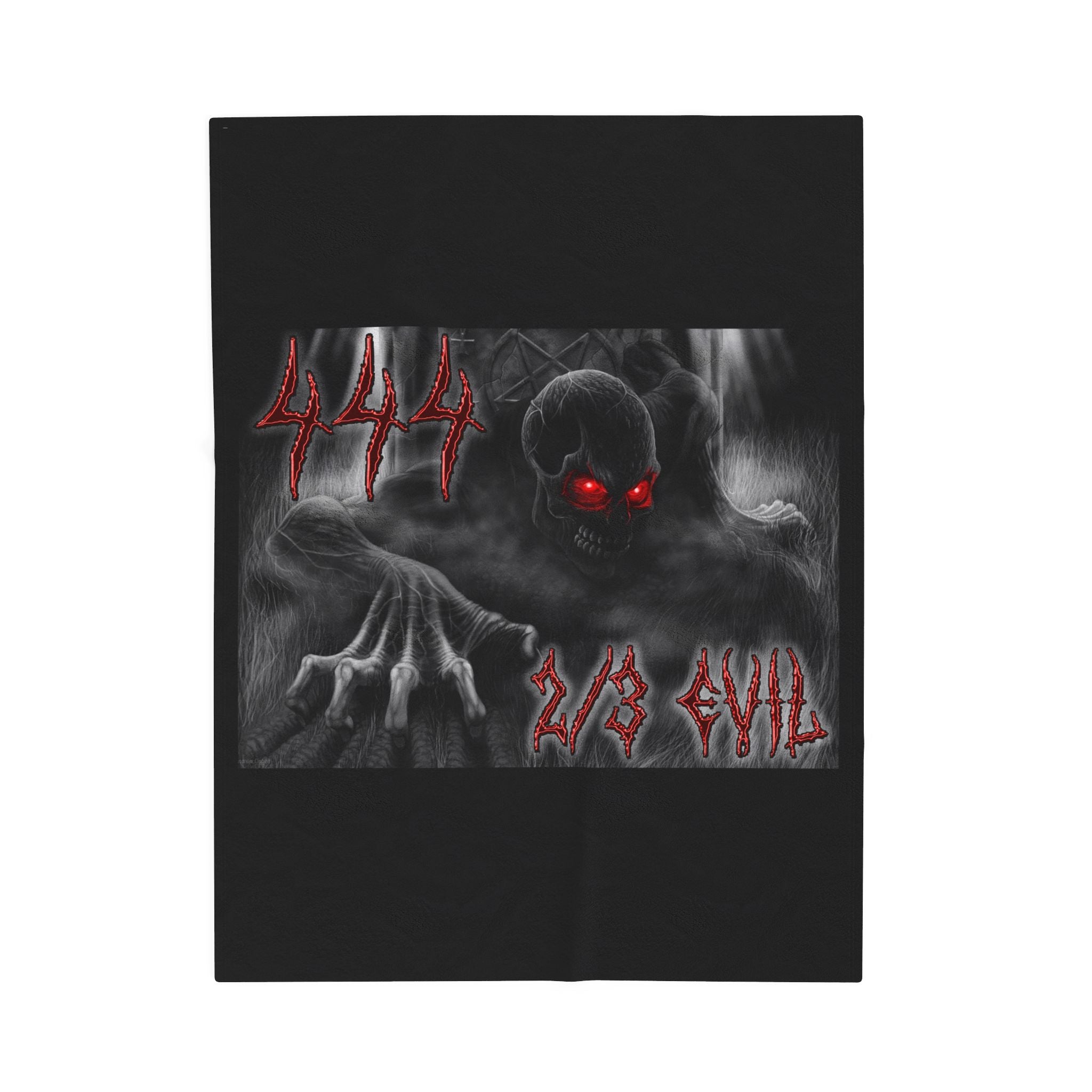 2/3 Evil Demon / Velveteen Plush Blanket