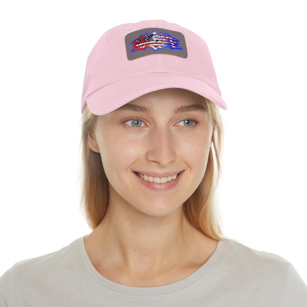 USA Graffiti / Leather Patch Hat