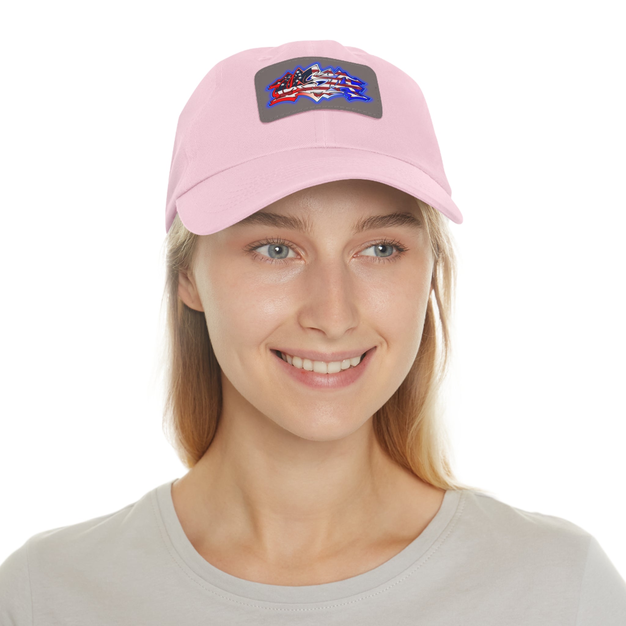 USA Graffiti / Leather Patch Hat