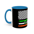 American/Ireland Flag / Accent Coffee Mug 11/15 oz