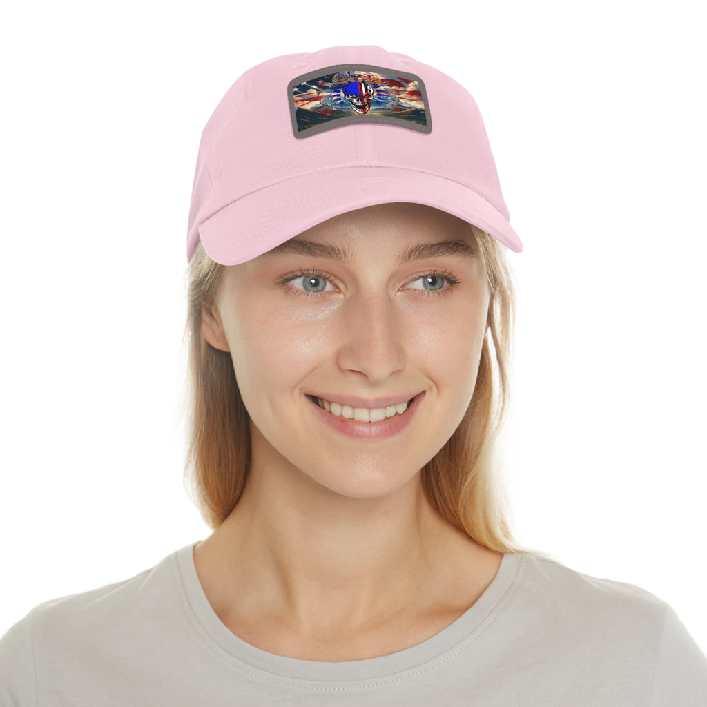 Skull & Guns 250th / Leather Patch Hat