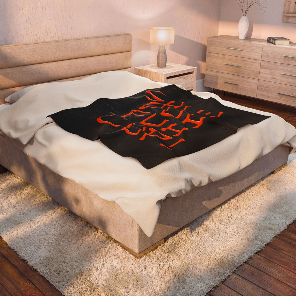 SHUH DUH FUH CUP / Velveteen Plush Blanket