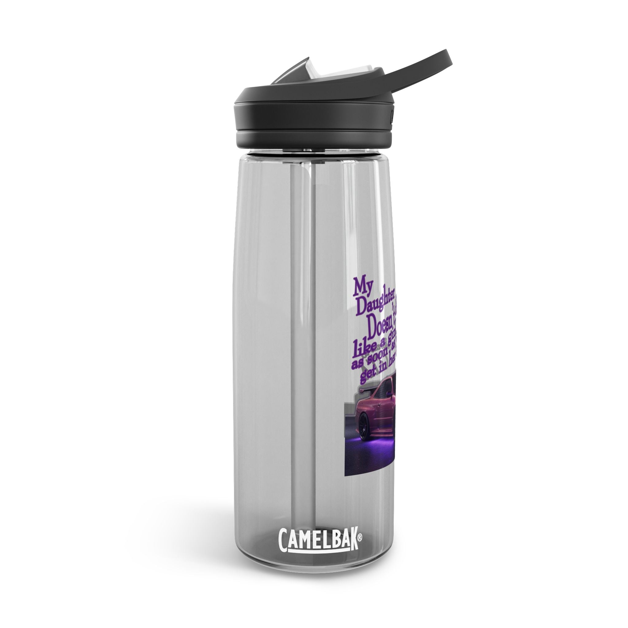 Daughter Doesn't Drive Like A Girl Purple / Camelbak Water Bottle 20/25oz