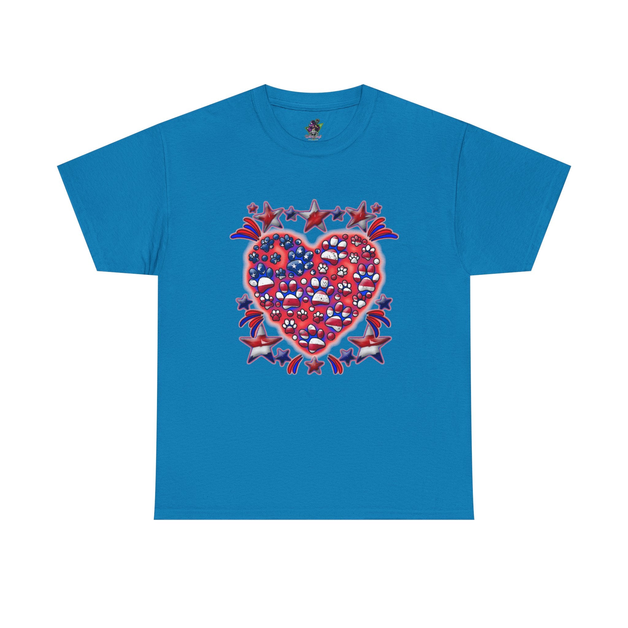 Patriotic Dog Heart