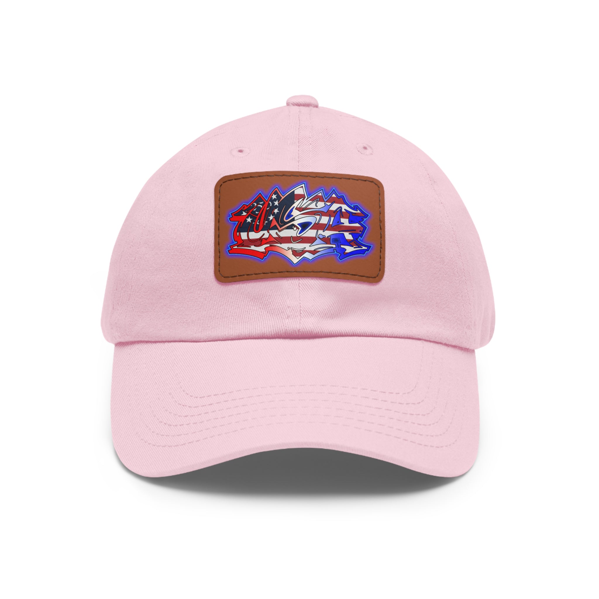 USA Graffiti / Leather Patch Hat
