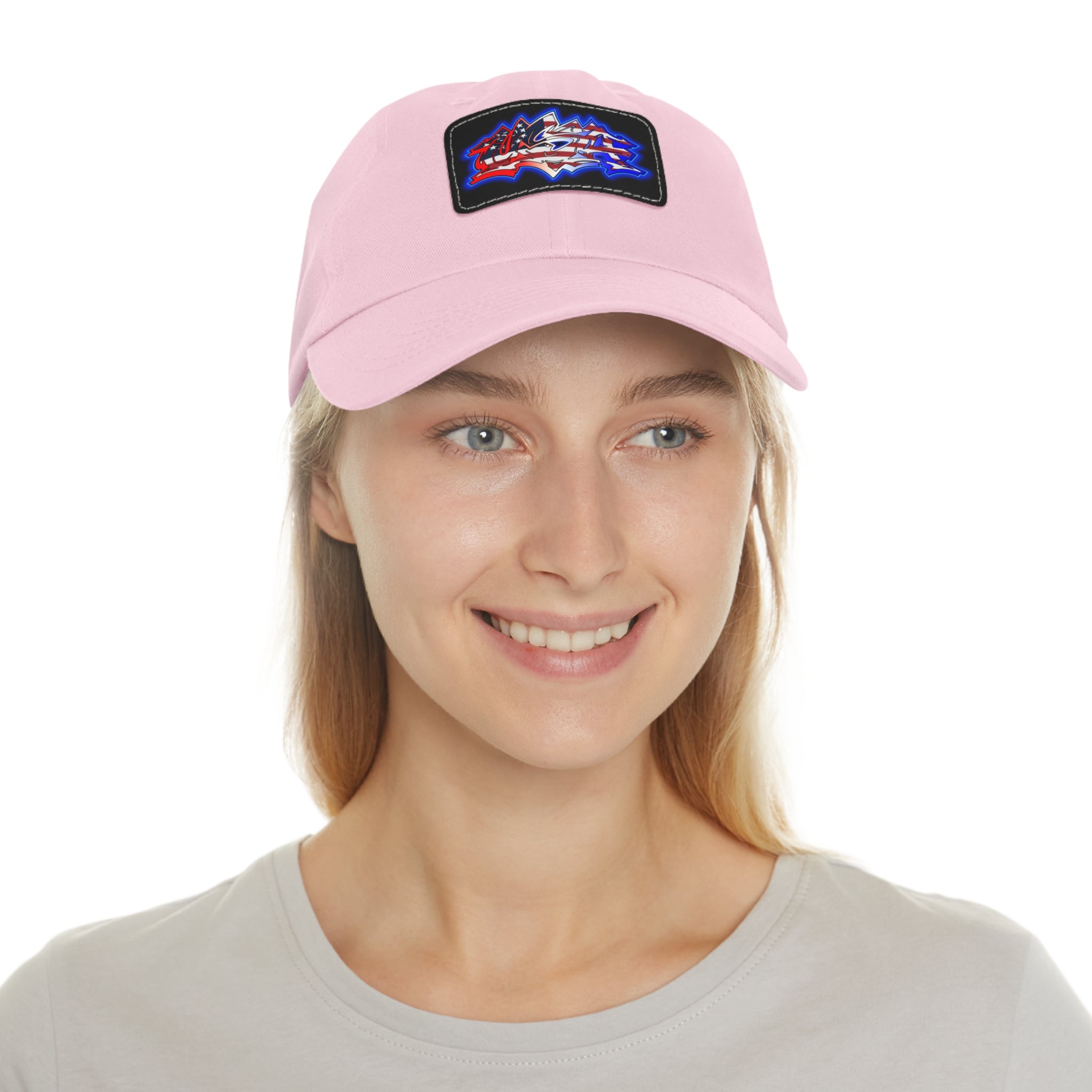 USA Graffiti / Leather Patch Hat