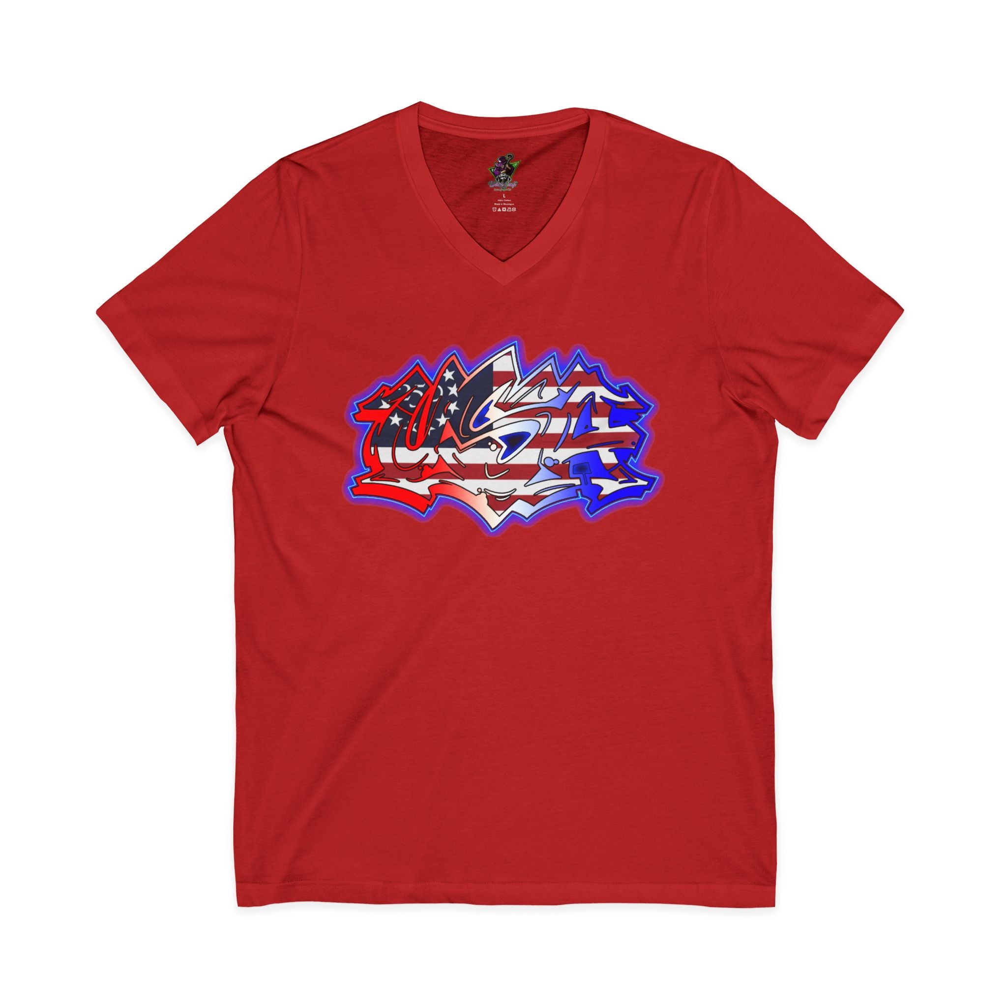 USA Graffiti / V-Neck Tee
