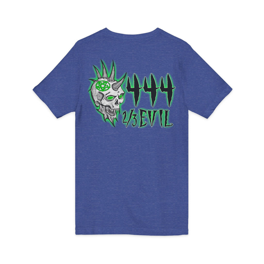 2/3 Evil Punk Skull / V-Neck Shirt