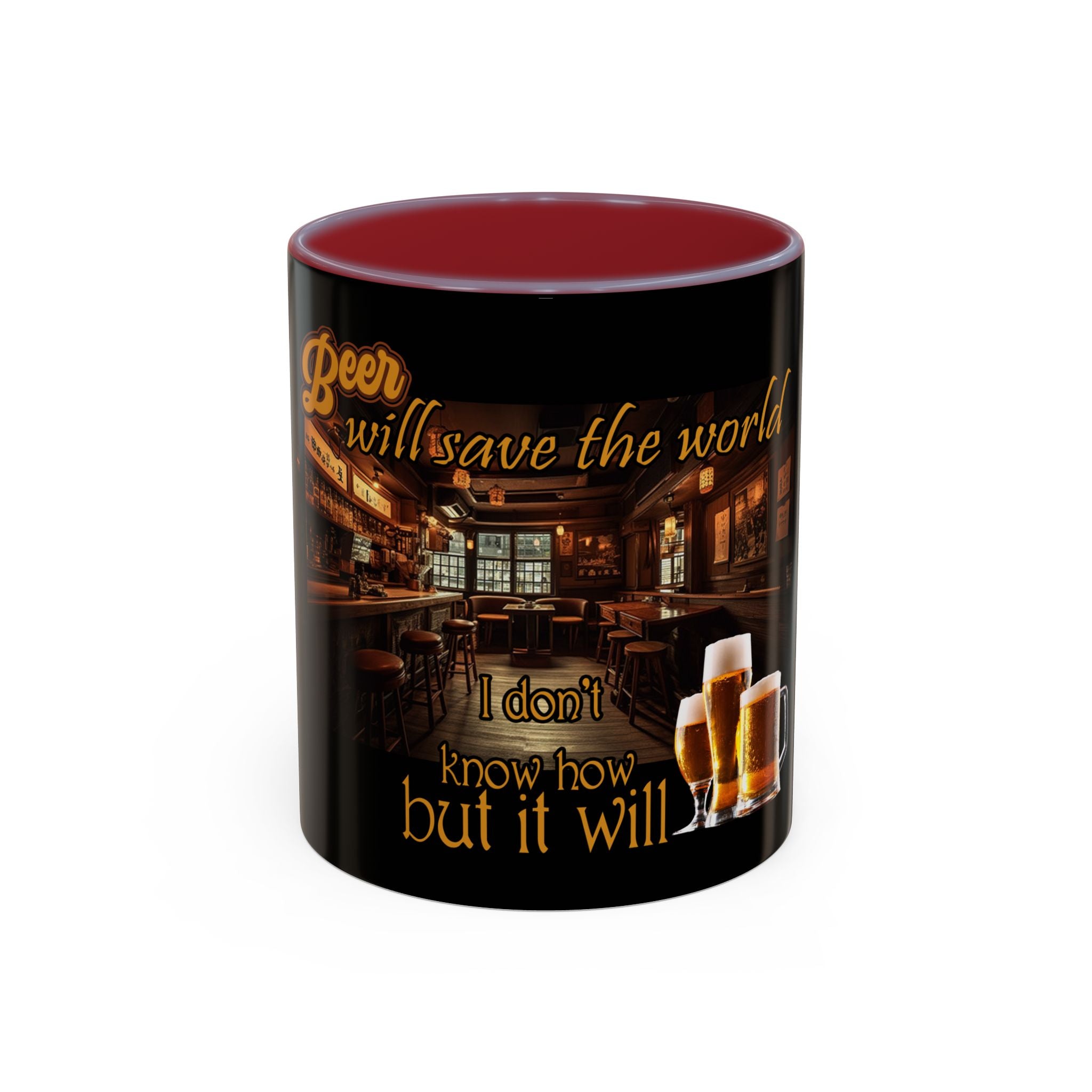 Beer Will Save The World / Accent Coffee Mug 11/15oz