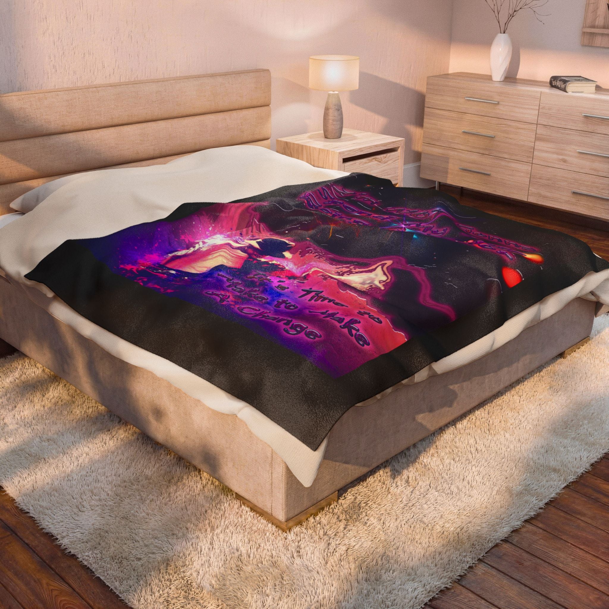Life Being A Color / Velveteen Plush Blanket