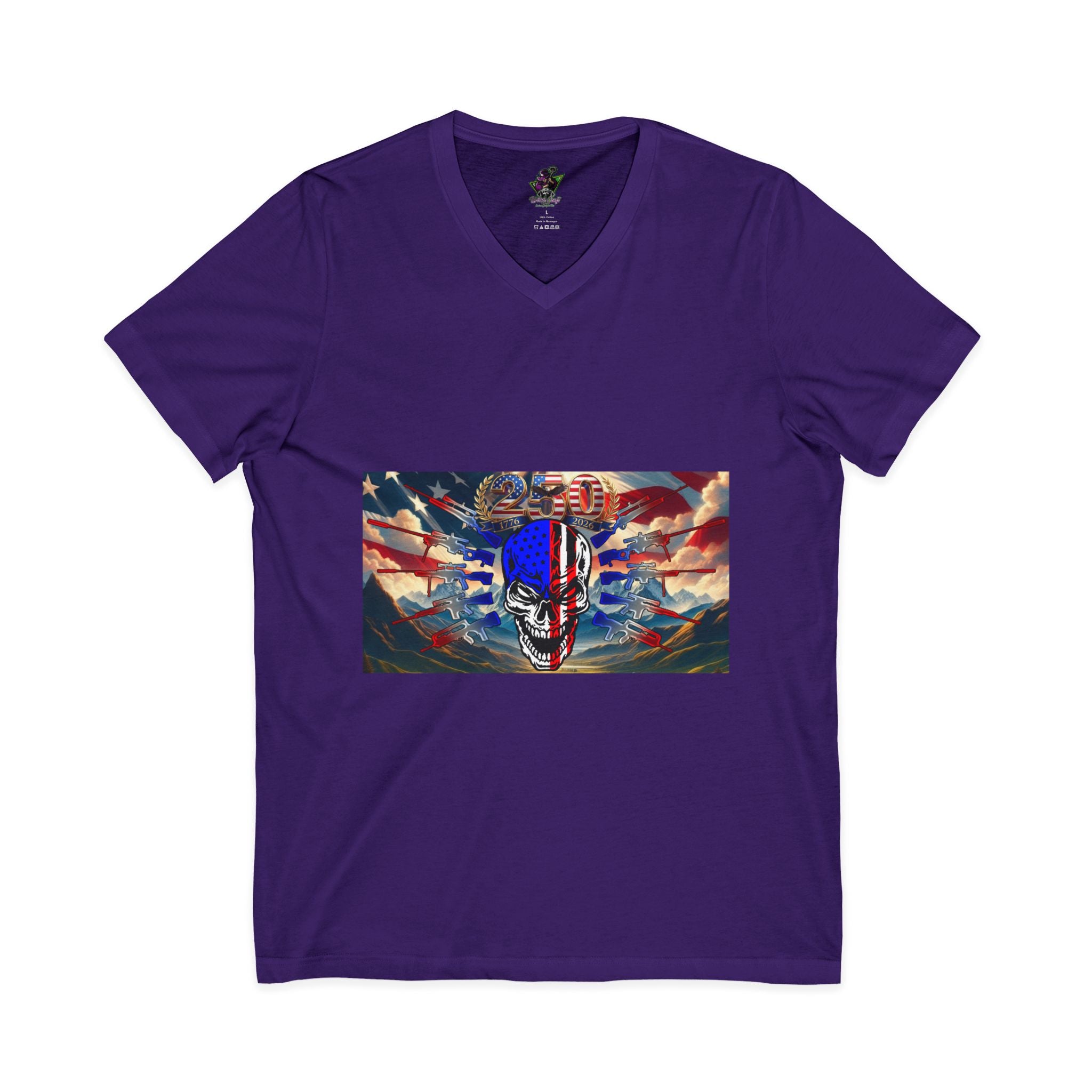Skull & Guns 250th / V-Neck Tee