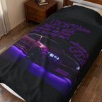 Don't Drive Like a Girl Purple / Velveteen Plush Blanket