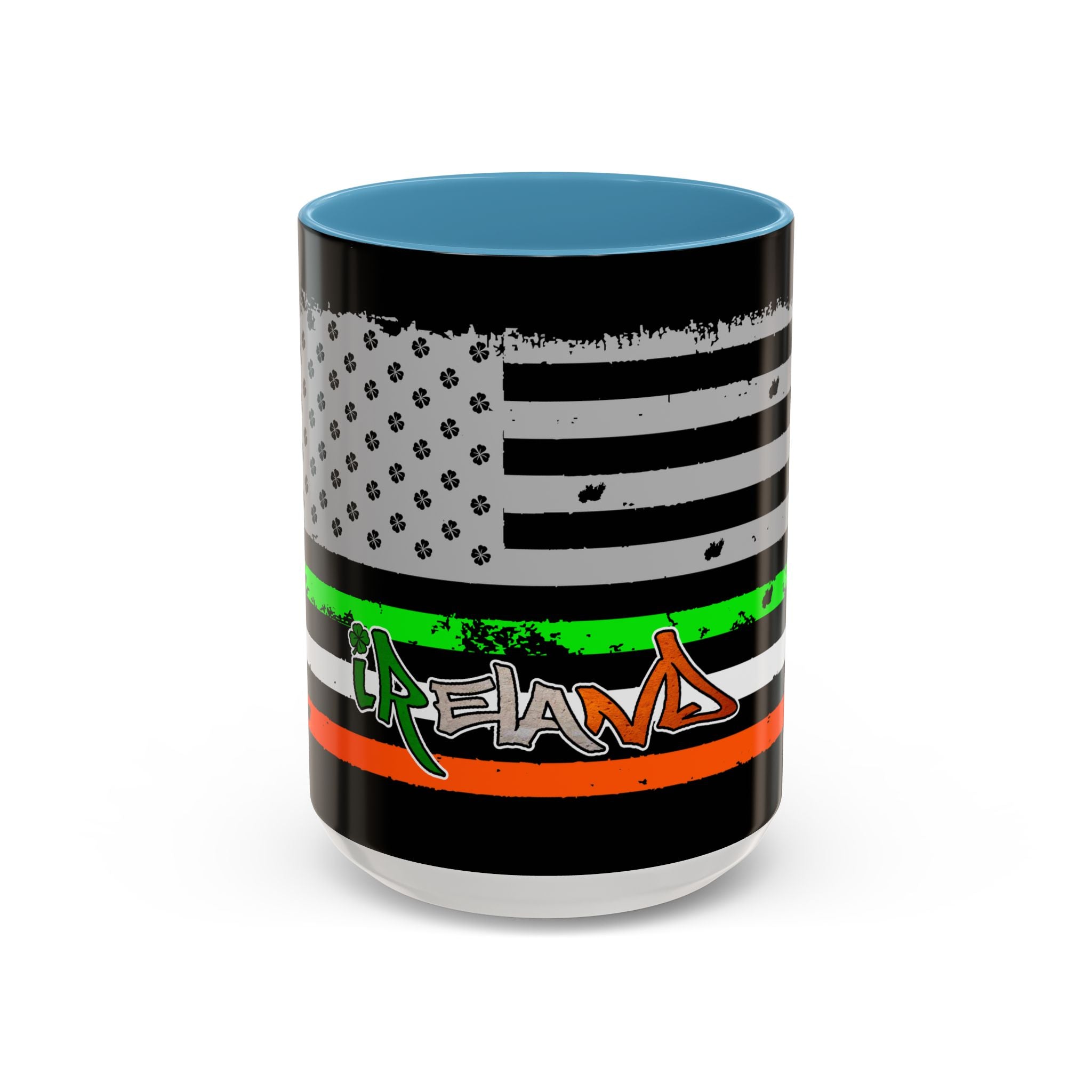 American/Ireland Flag / Accent Coffee Mug 11/15 oz