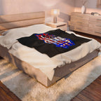 USA Graffiti / Velveteen Plush Blanket
