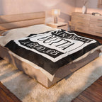 Straight Outta A Good Job / Velveteen Plush Blanket