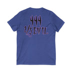 2/3 Evil Gothic Purple Script / V-Neck Tee