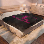 Mind Your Business Girl Stripper / Velveteen Plush Blanket