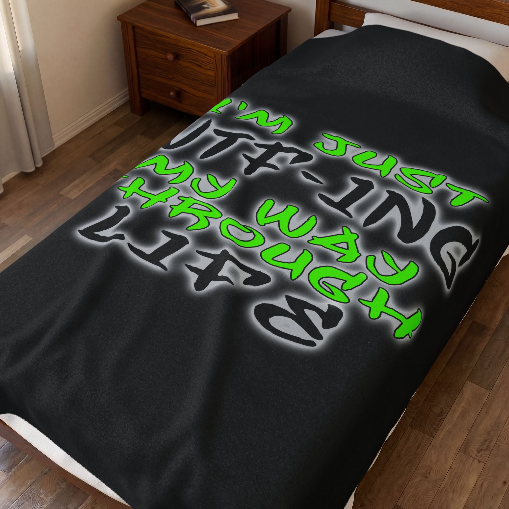 WTF-ing / Velveteen Plush Blanket