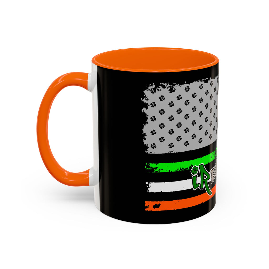 American/Ireland Flag / Accent Coffee Mug 11/15 oz