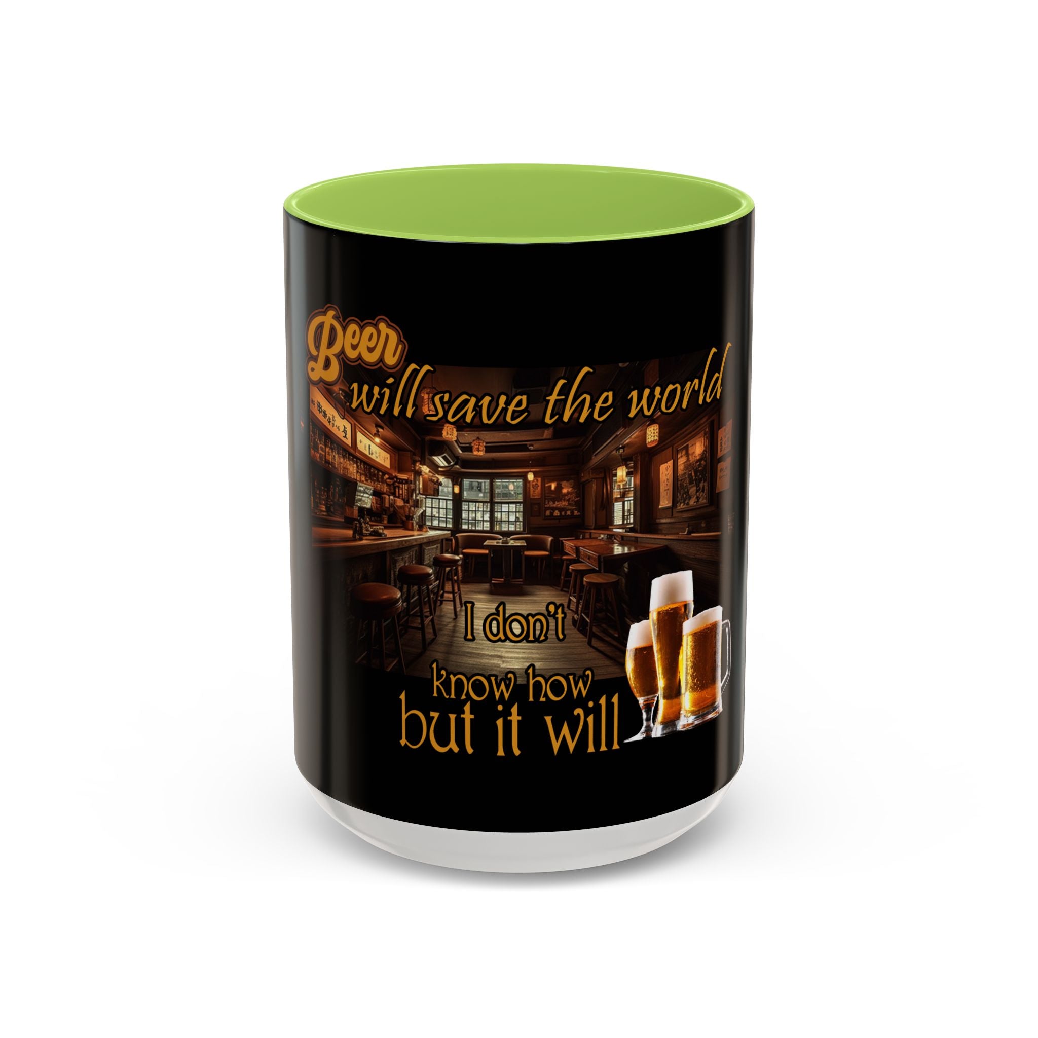 Beer Will Save The World / Accent Coffee Mug 11/15oz