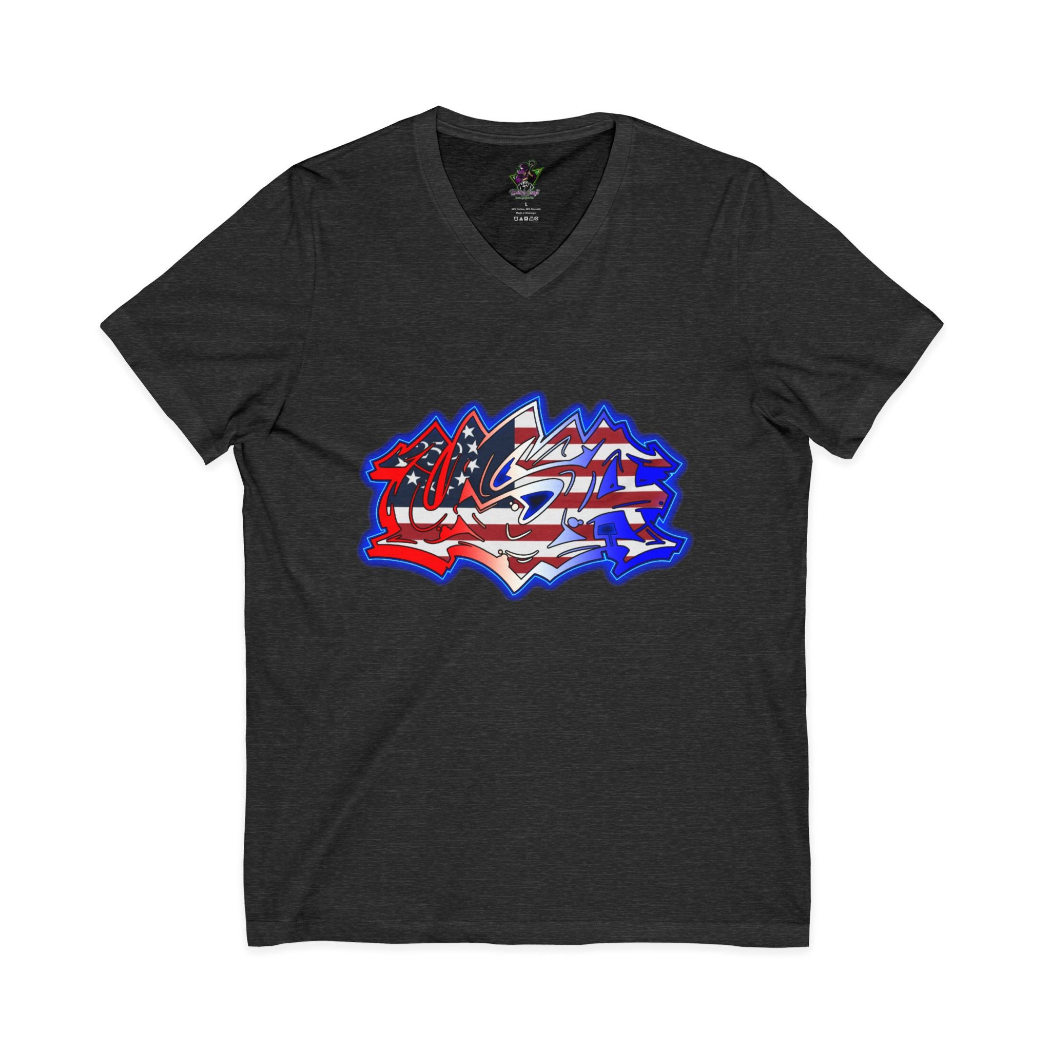 USA Graffiti / V-Neck Tee