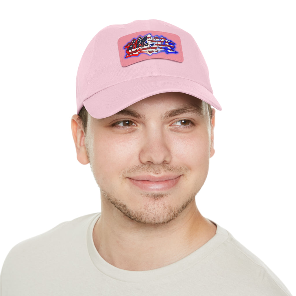 USA Graffiti / Leather Patch Hat