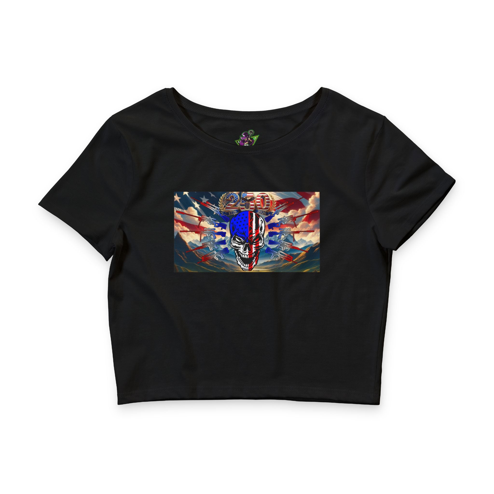 Skull & Guns 250 / Crop Tee