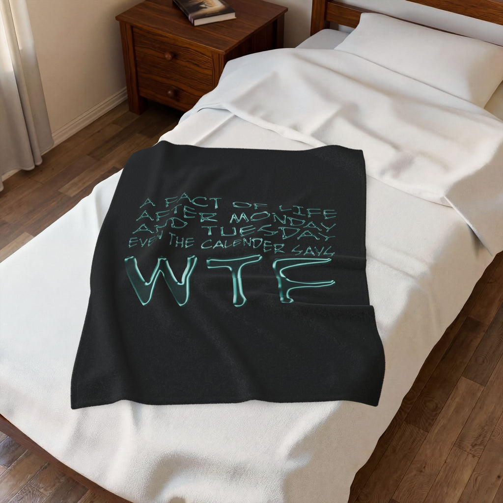 WTF / Velveteen Plush Blanket