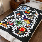 Collection Of Rock / Velveteen Plush Blanket