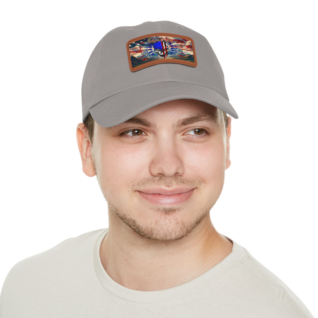 Skull & Guns 250th / Leather Patch Hat