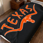 Texas Longhorns 1 / Velveteen Plush Blanket