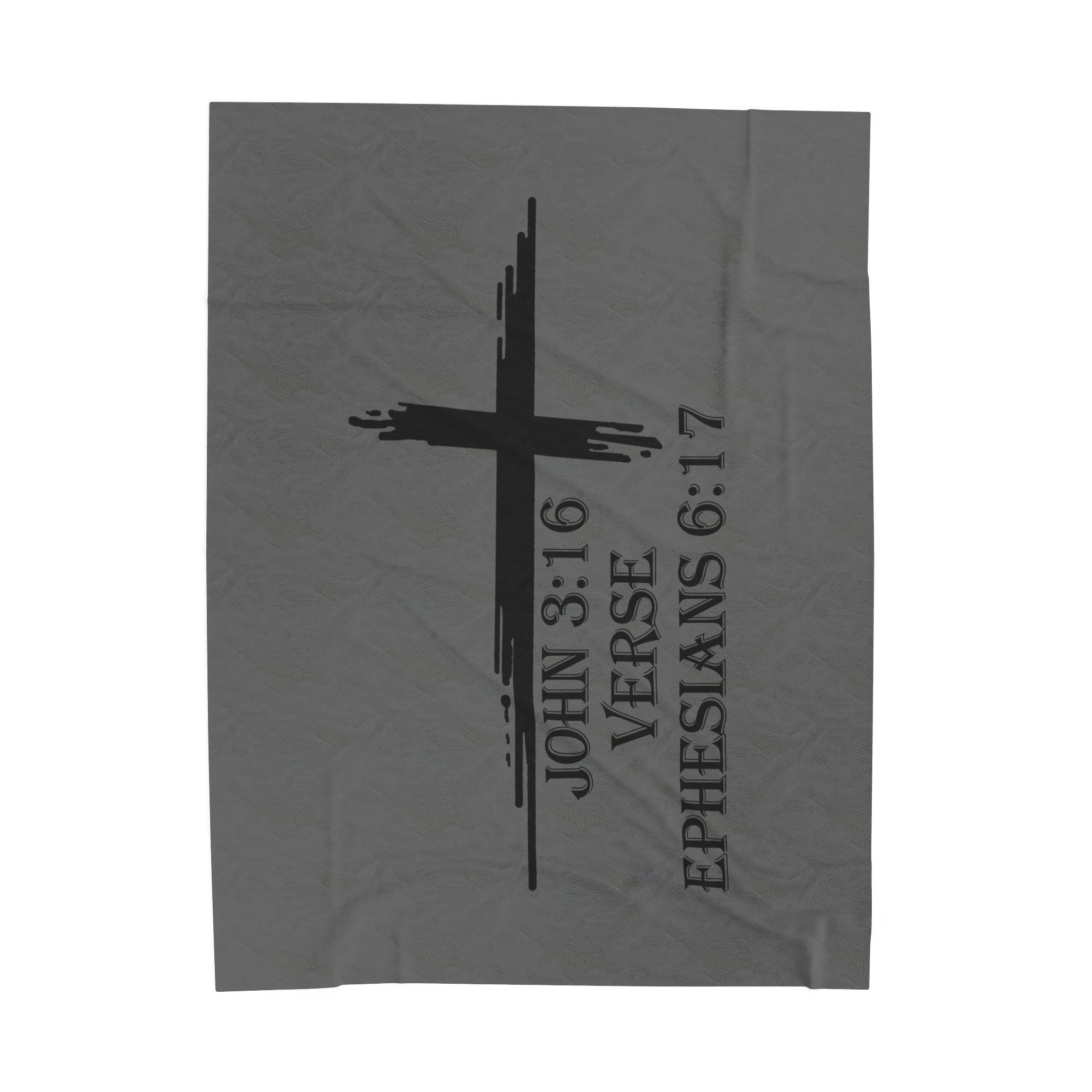 John 3:16 / Ephesians 6:17 / Velveteen Plush Blanket