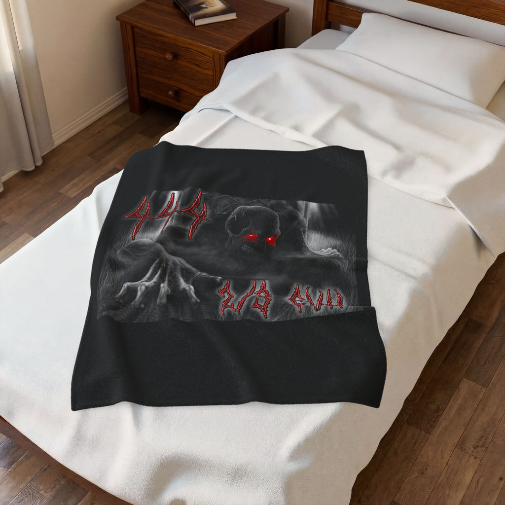 2/3 Evil Demon / Velveteen Plush Blanket