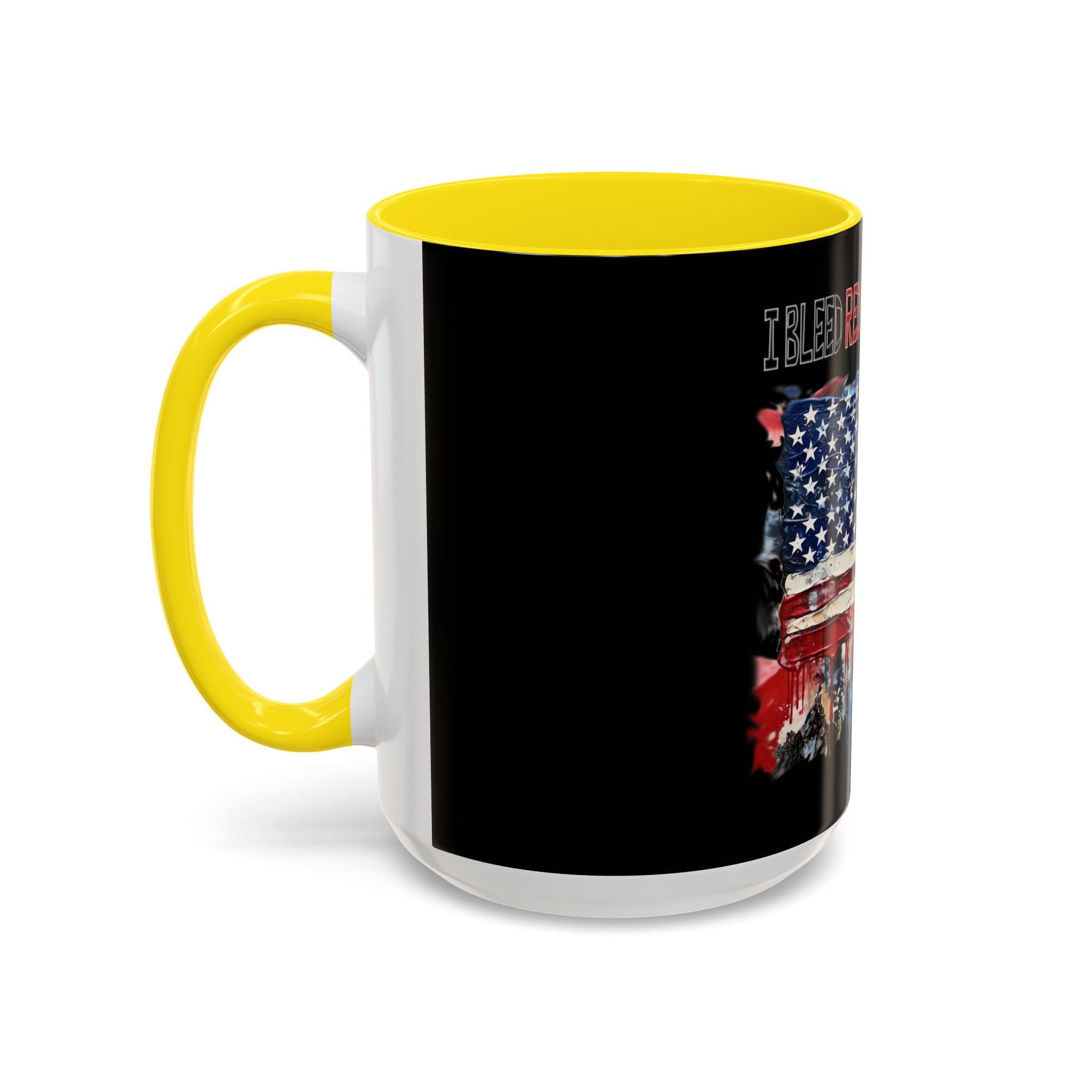 I Bleed Red White and Blue / Accent Coffee Mug 11/15oz
