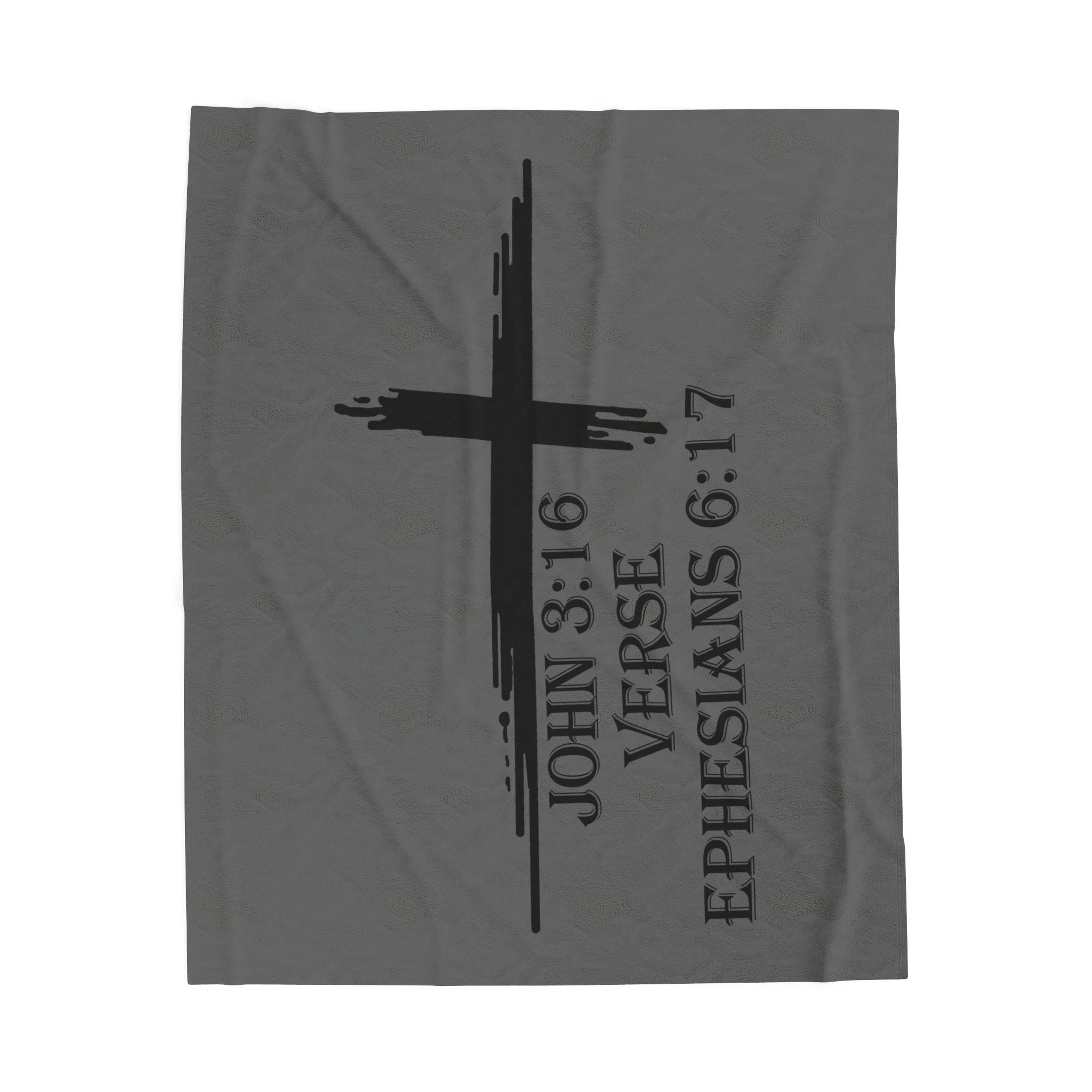 John 3:16 / Ephesians 6:17 / Velveteen Plush Blanket