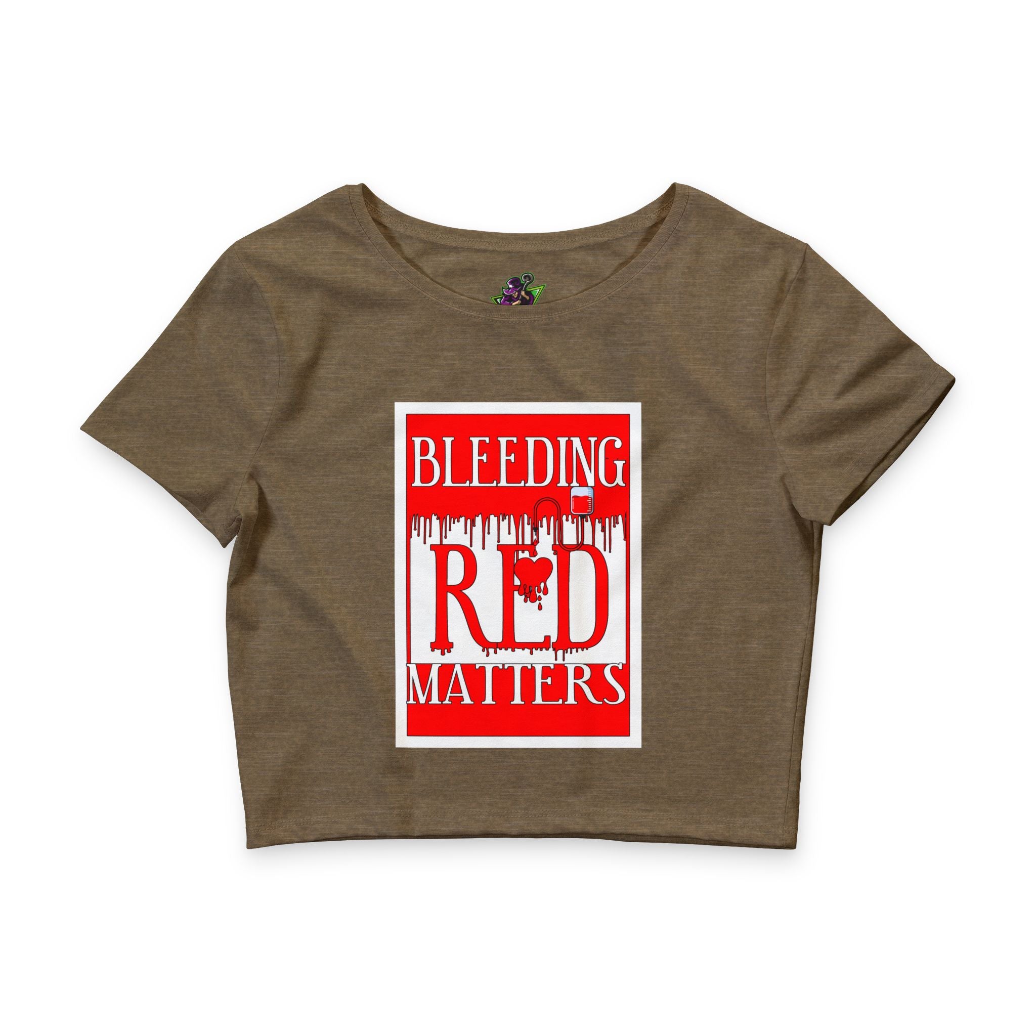 Bleeding Red Matters /Crop Tee