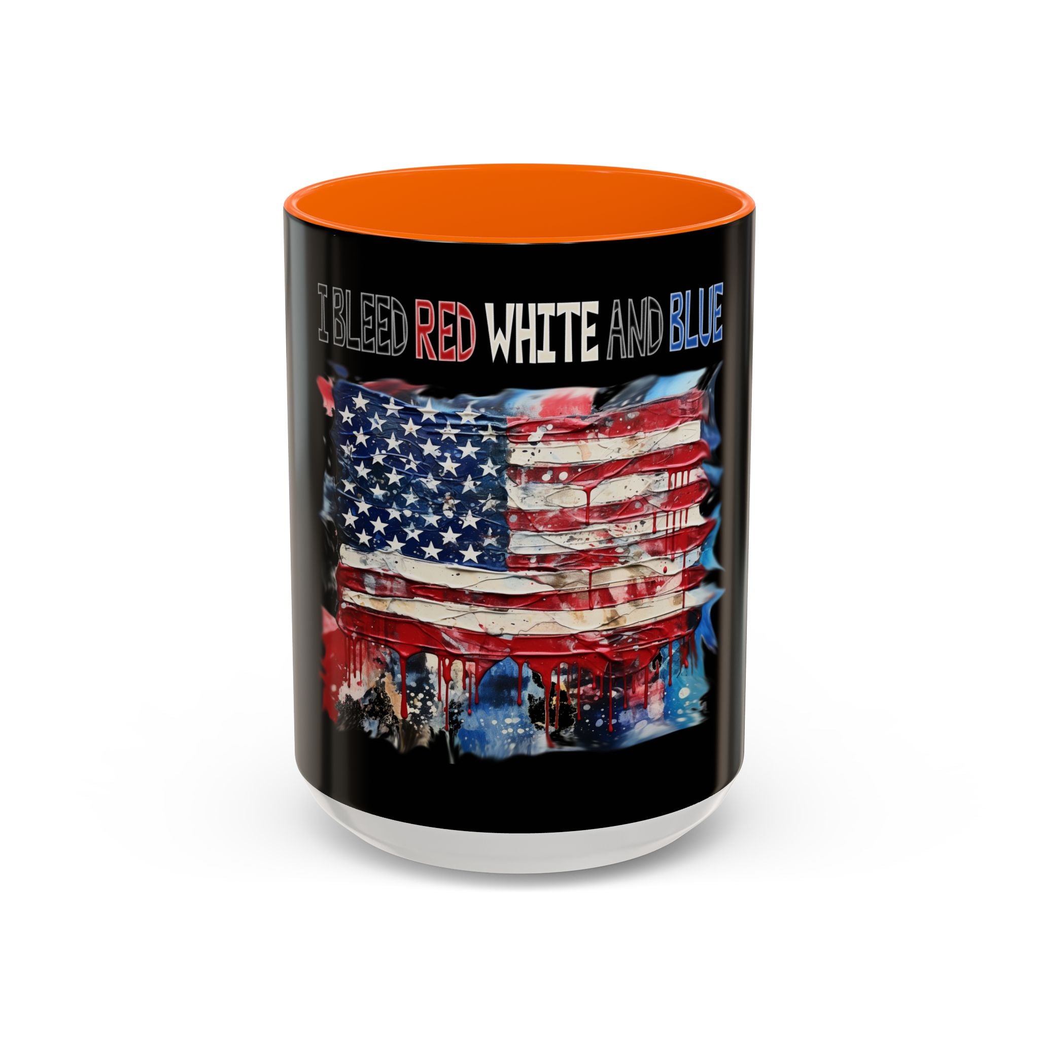 I Bleed Red White and Blue / Accent Coffee Mug 11/15 oz