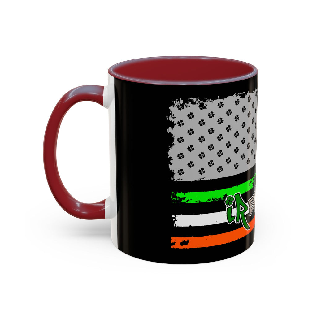 American/Ireland Flag / Accent Coffee Mug 11/15oz