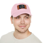 Skull Cowboy / Leather Patch Hat