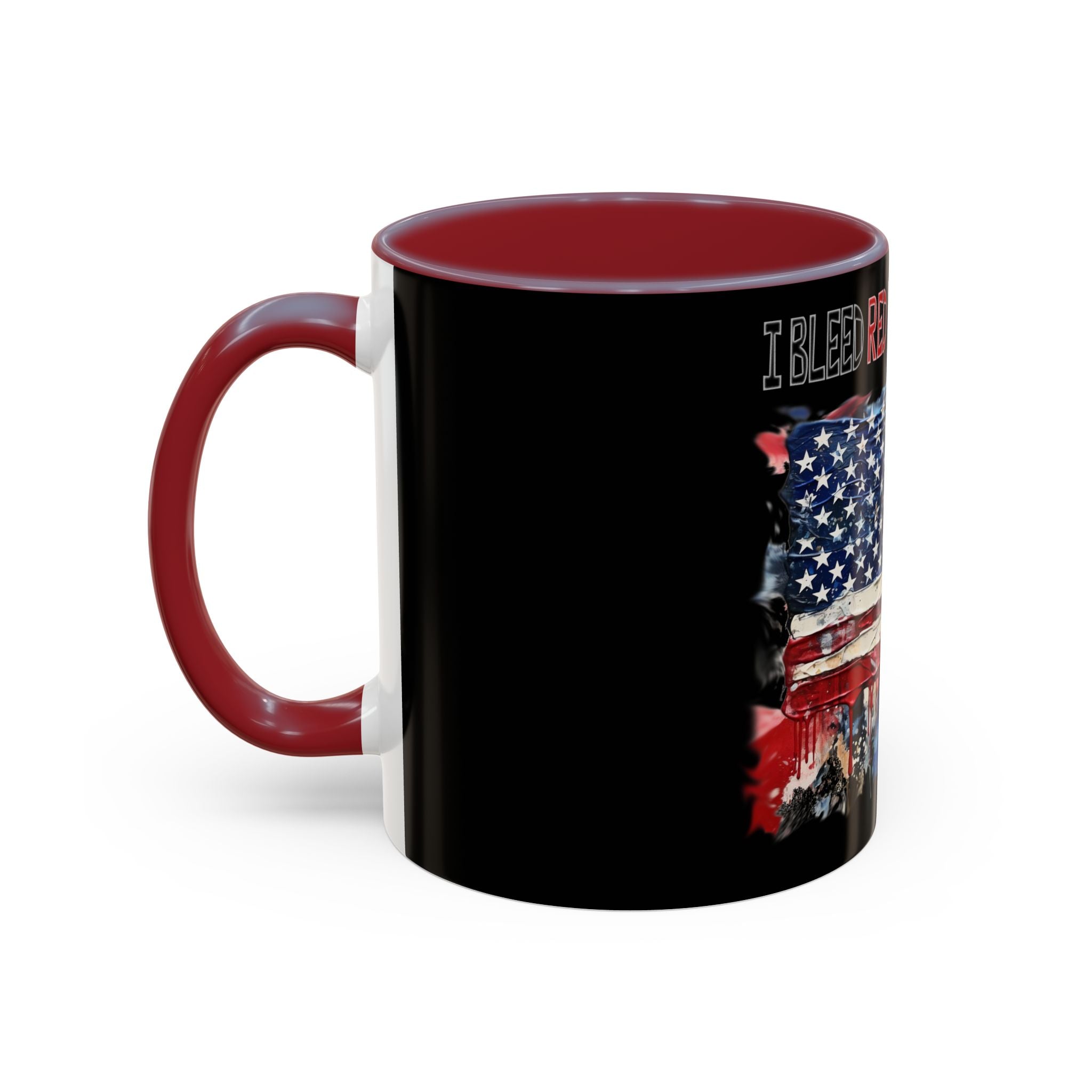 I Bleed Red White and Blue / Accent Coffee Mug 11/15 oz